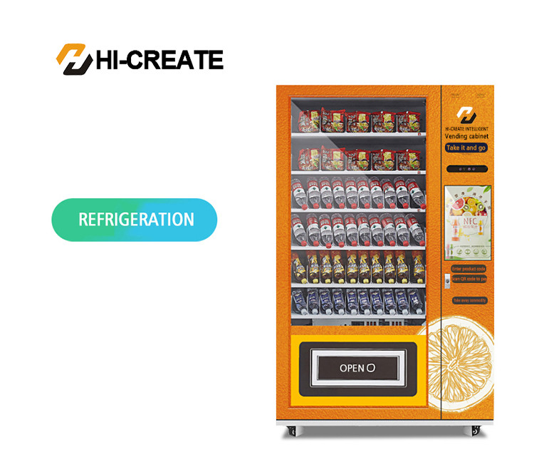 The combination of snacks drinks vending machine sell like hot cakes